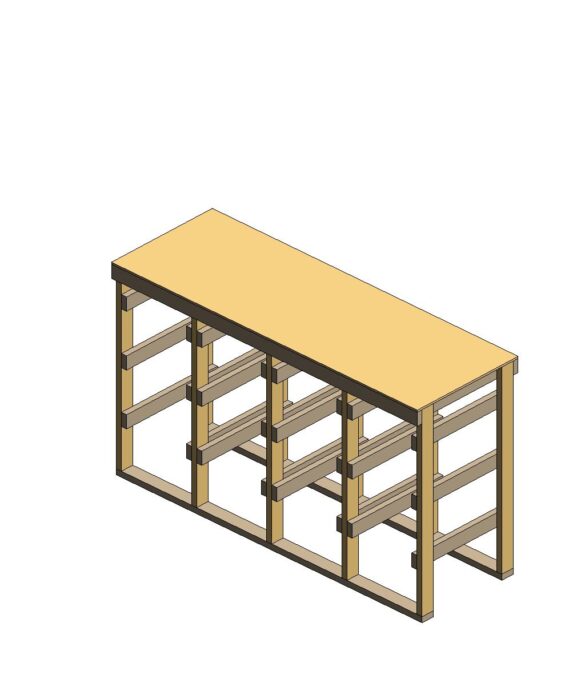 12 bin storage rack