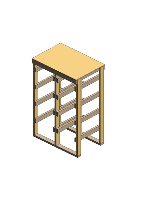 8 bin storage rack